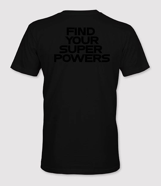 Limited Edition Superhero Training Academy T-Shirt™ Black on Black