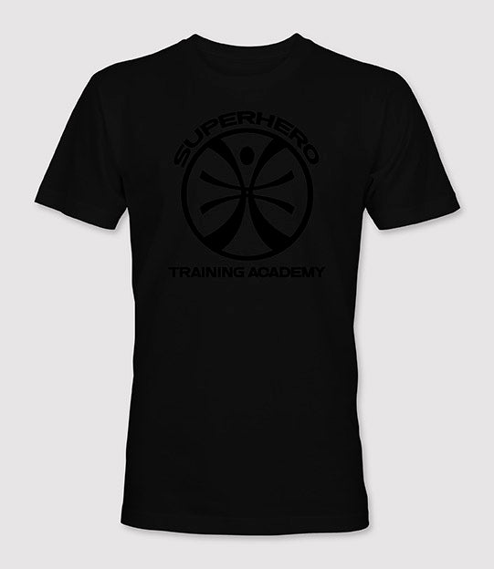 Limited Edition Superhero Training Academy T-Shirt™ Black on Black