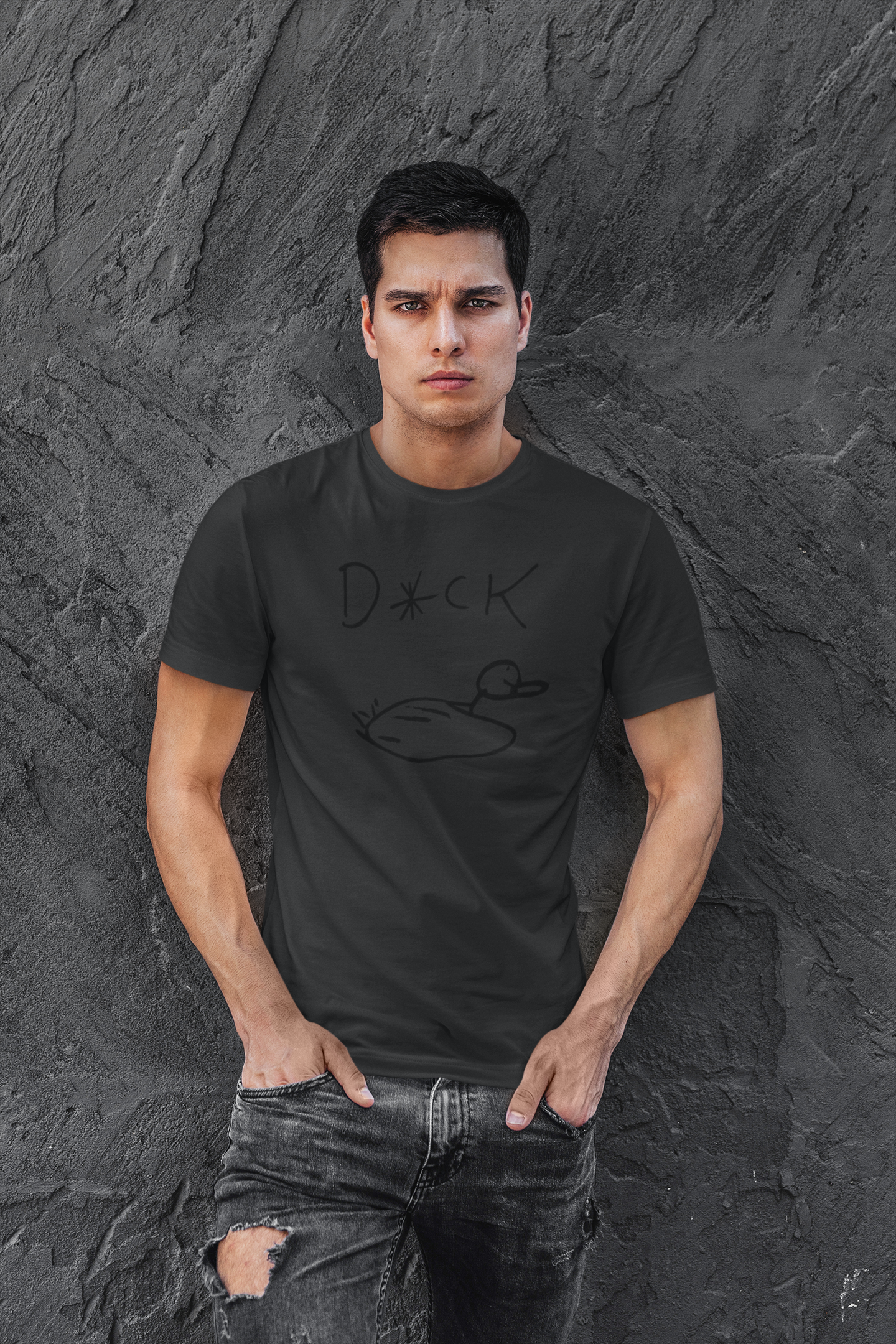 Black Ink on Black Duck Shirt
