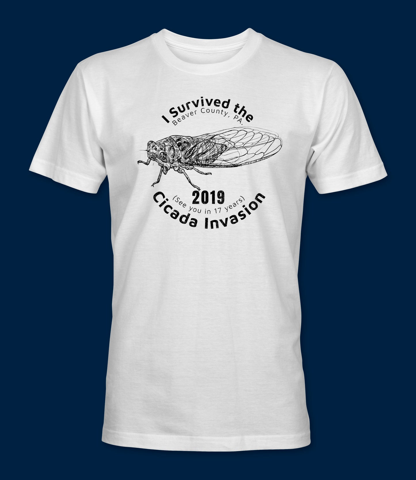 I Survived the 2019 Cicada Invasion Logo on Front