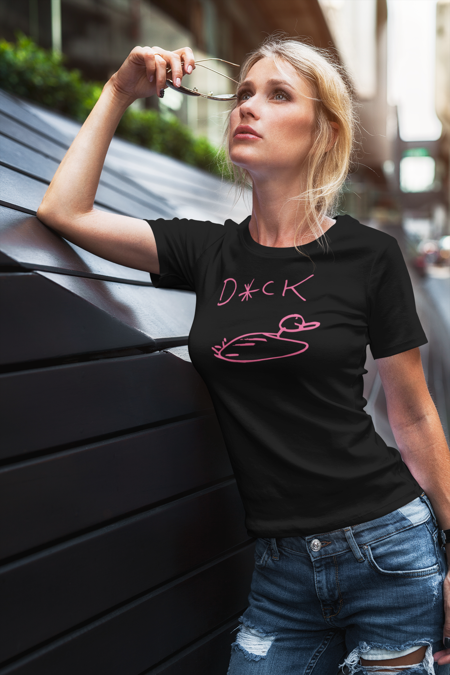 Pink Duck Boyfriend Shirt